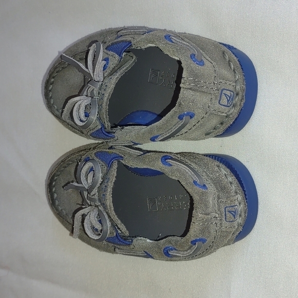 𝅺Boys Gray & Blue Top-Sider Sperry - Picture 3 of 7